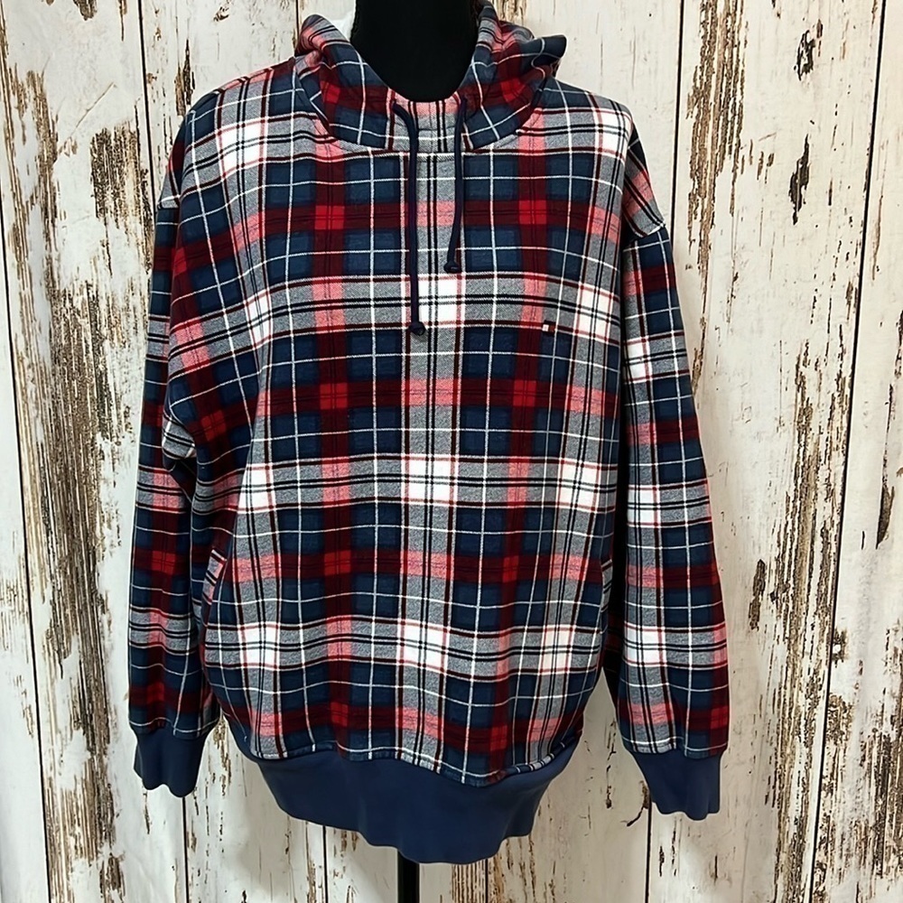 Vintage Tommy Hilfiger‎ Plaid Hoodie
